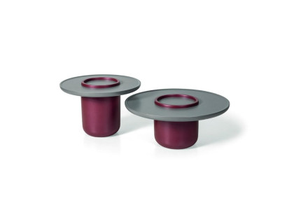 Living room 2x Coffee table Table Luxury Design Furniture violet Tables 2 pieces